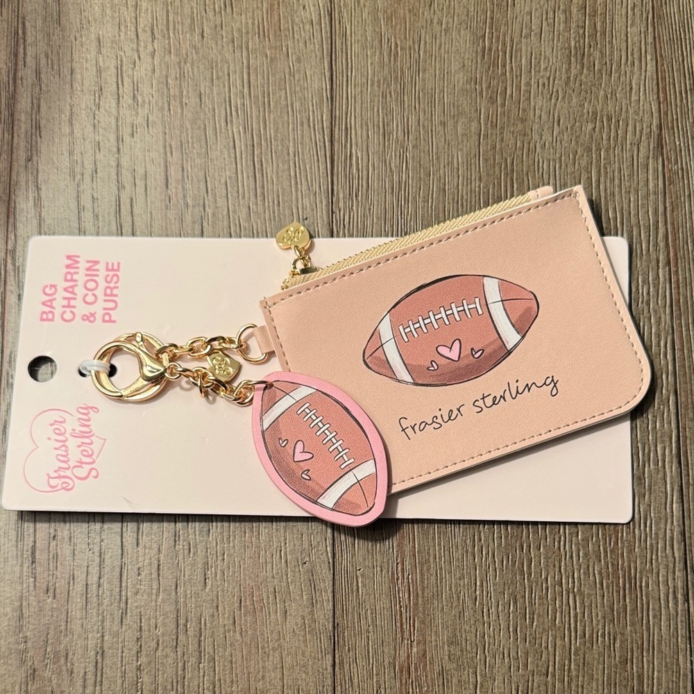 Frasier Sterling Football Coin Purse and Keychain